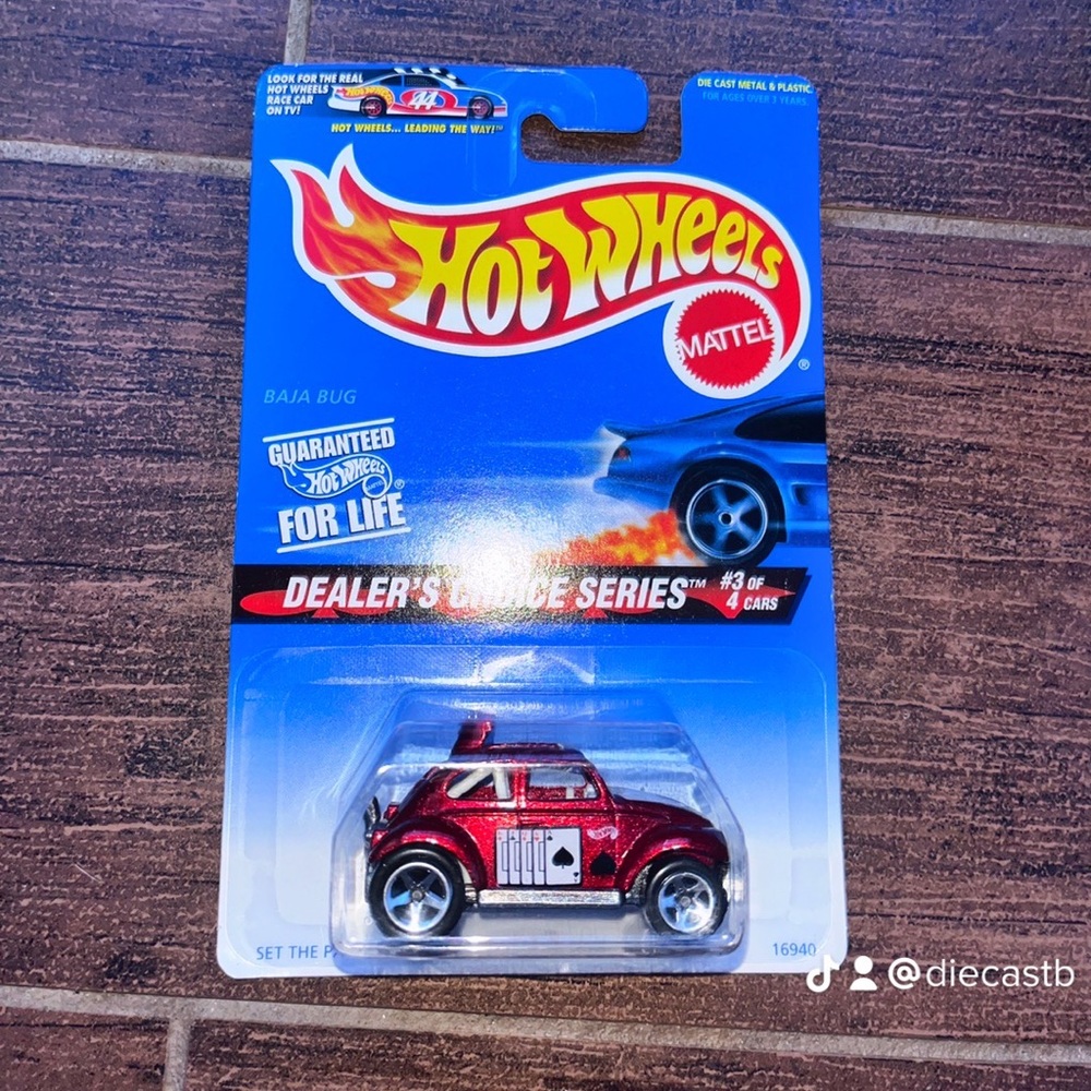 Playing card 🃏red bug casting hotwheel diecast mattel